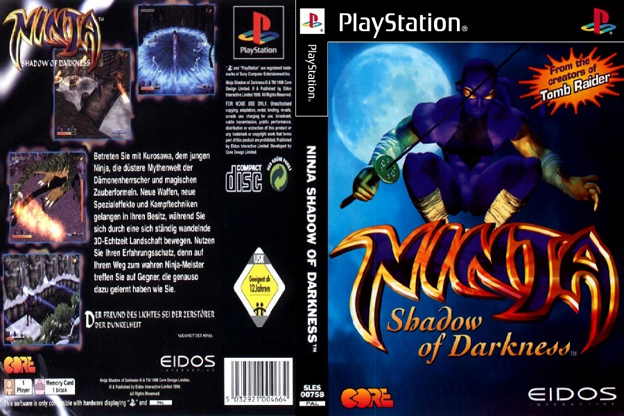 ninja shadow of darkness ps1 iso for psp